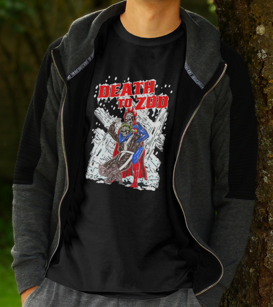 Death To Zod Battle Against Villain In Ice Fortress T-Shirt