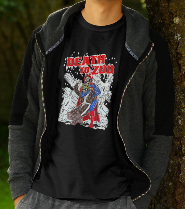 Death To Zod Battle Against Villain In Ice Fortress T-Shirt