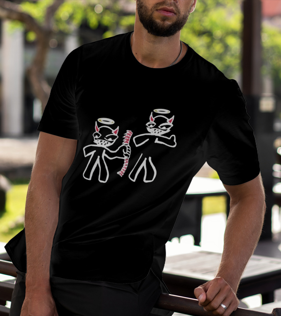 I Always Got Your Back Devil Angel Halo Duo T-Shirt
