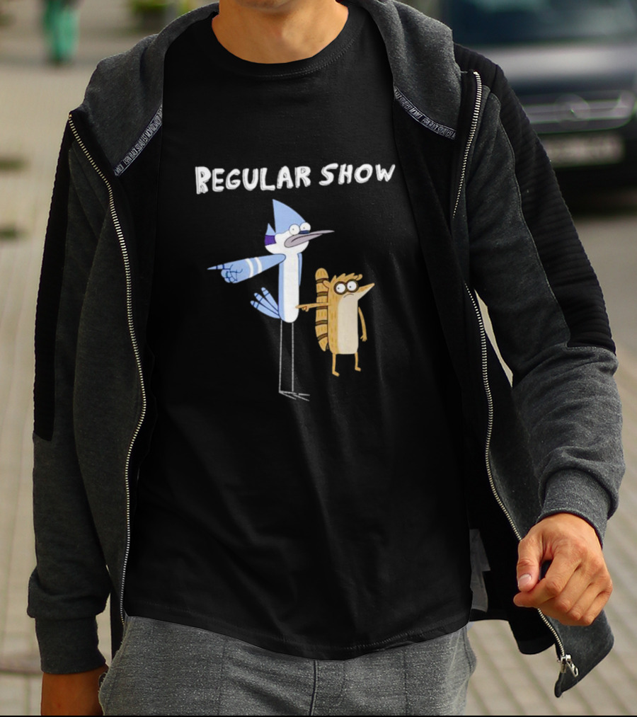 Regular Show Mordecai And Rigby Characters T-Shirt