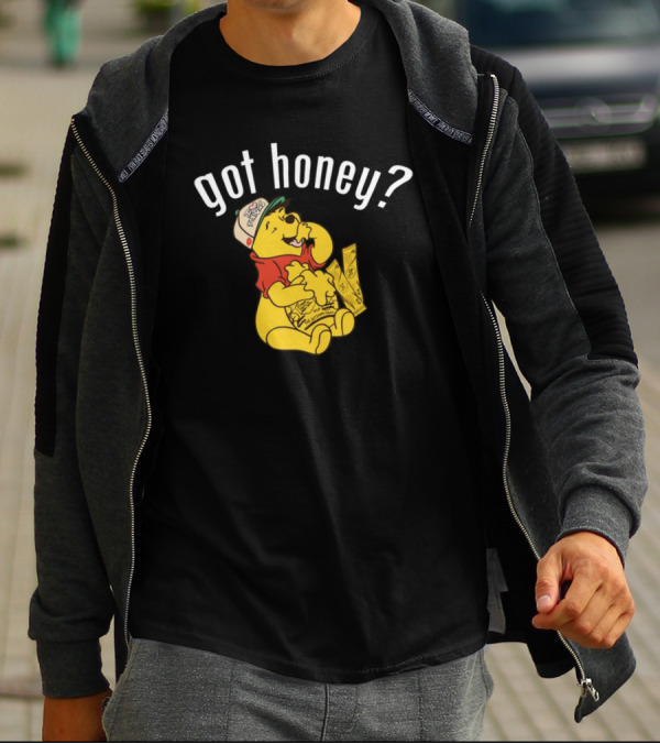 Got Honey Honey Mustard Parody With Bear And Three Strips T-Shirt