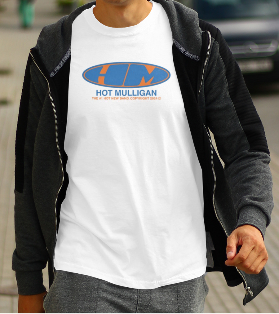 Hot Mulligan HM Oval Logo The #1 Hot New Band Copyright T-Shirt