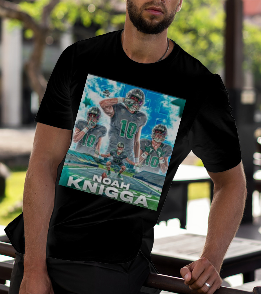 NOAH KNIGGA 10 Football Player On Field Performance Highlights T-Shirt