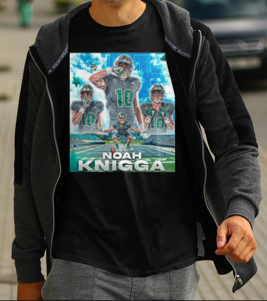 NOAH KNIGGA 10 Football Player On Field Performance Highlights T-Shirt