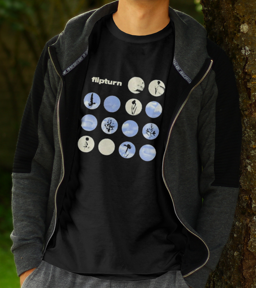 Flipturn Wildflower Sky Circles Botanical T-Shirt