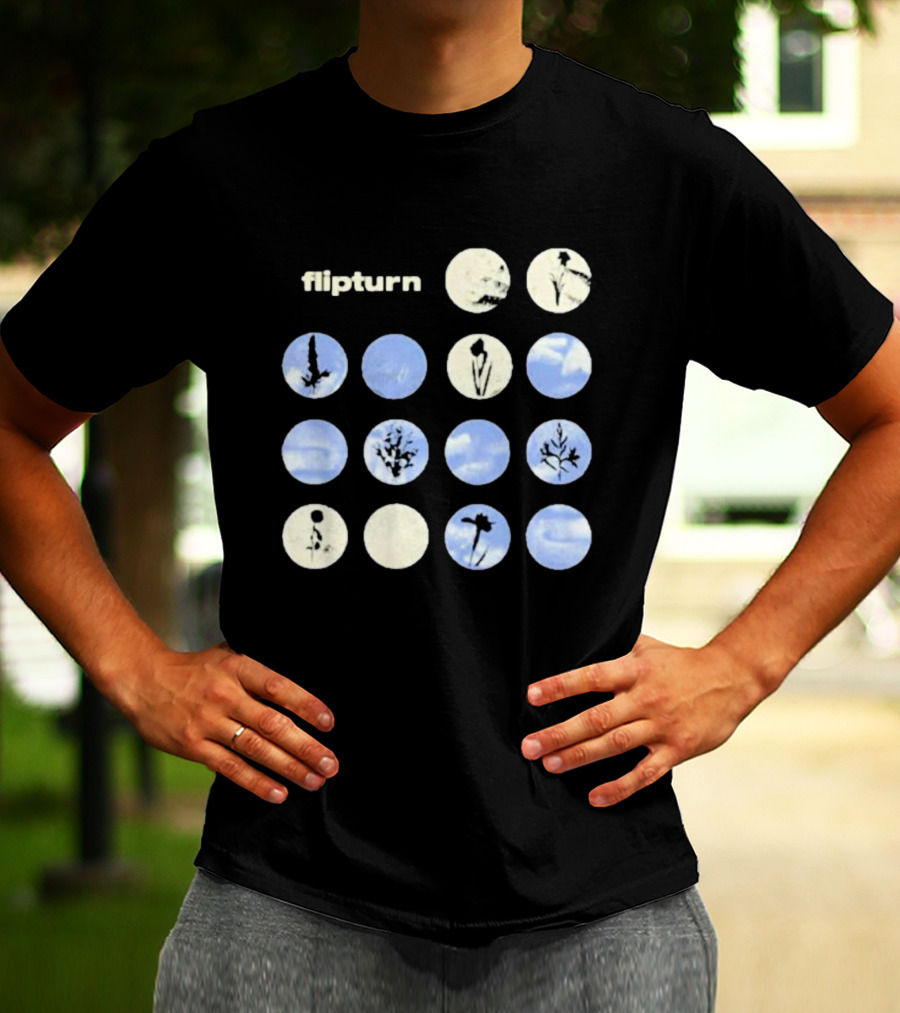 Flipturn Wildflower Sky Circles Botanical T-Shirt