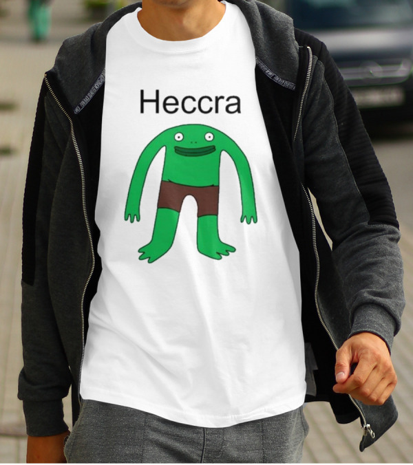 Heccra Mr. Frog Cartoon Character In Brown Shorts T-Shirt