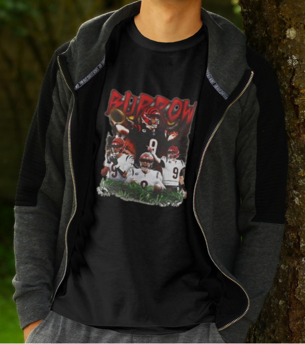 BURROW Bengal Tiger King Football T-Shirt