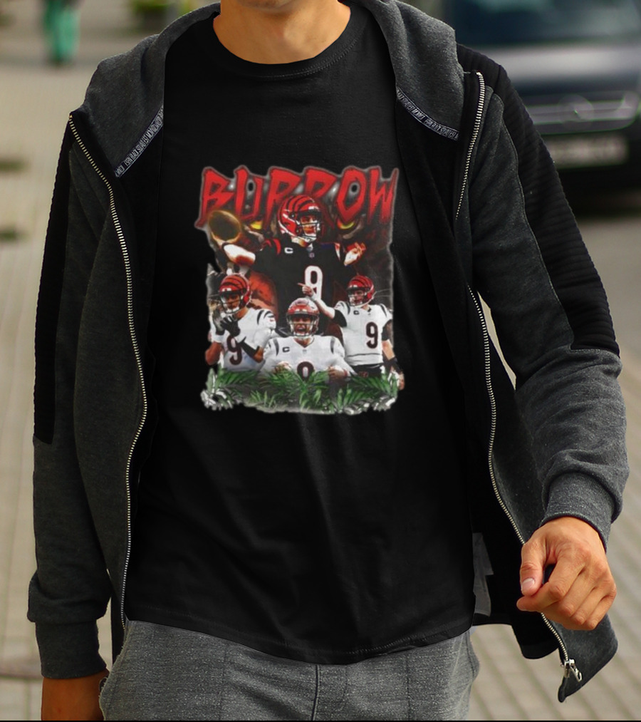 BURROW Bengal Tiger King Football T-Shirt