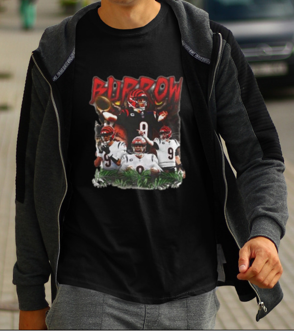 BURROW Bengal Tiger King Football T-Shirt