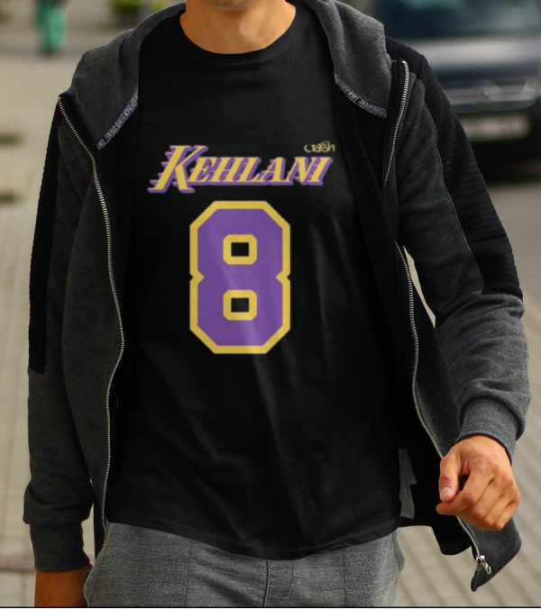 Kehlanistore Kehlani Purple Yellow Number 8 T-Shirt