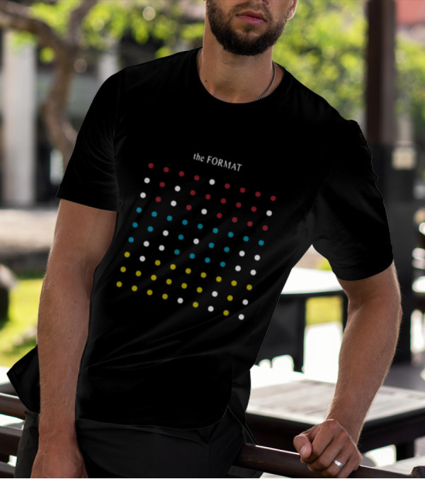 Nateruess X Hello The Format Dots Pattern Red Blue Yellow White T-Shirt