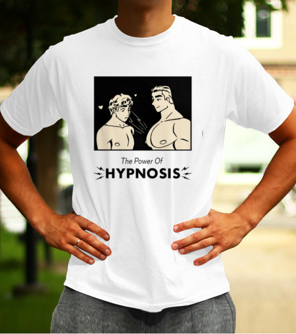 Hypnosis Power With Mesmerized Characters And Heart Symbols T-Shirt