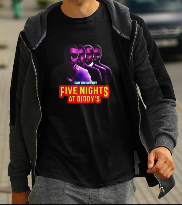 Can You Survive Five Nights At Diddy's Bold Neon Challenge T-Shirt