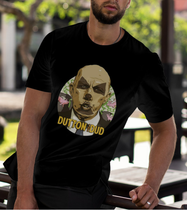 Nordacious Dutton The Dud Flying Pigs Comic T-Shirt