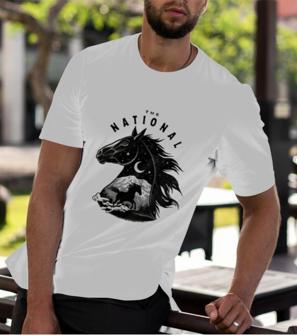 The National Mustang Starry Night Landscape Horse T-Shirt