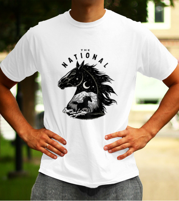 The National Mustang Starry Night Landscape Horse T-Shirt