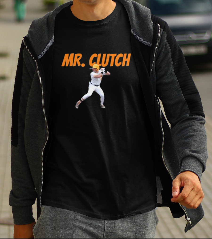 Mr. Clutch Dylan Dreiling Baseball Action T-Shirt