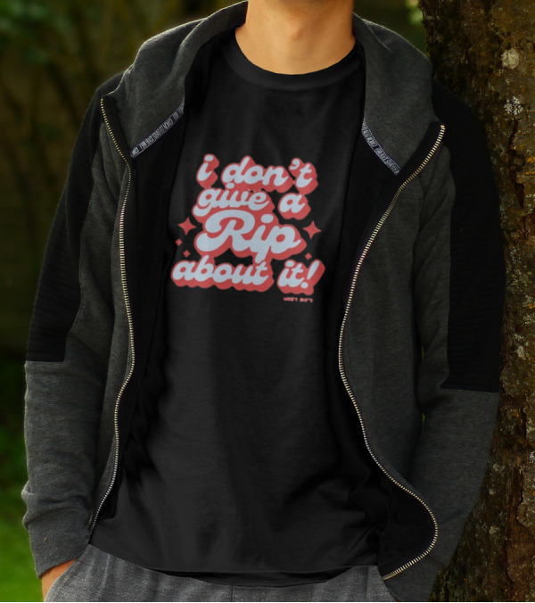 I Don't Give A Rip About It Tanner Smith Wavy Retro 70s T-Shirt