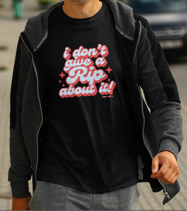 I Don't Give A Rip About It Tanner Smith Wavy Retro 70s T-Shirt