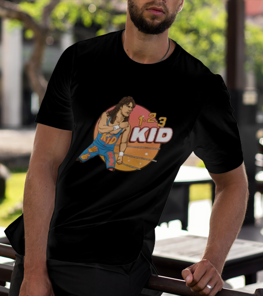 1-2-3 Kid Wrestling Legend Retro Graphics T-Shirt
