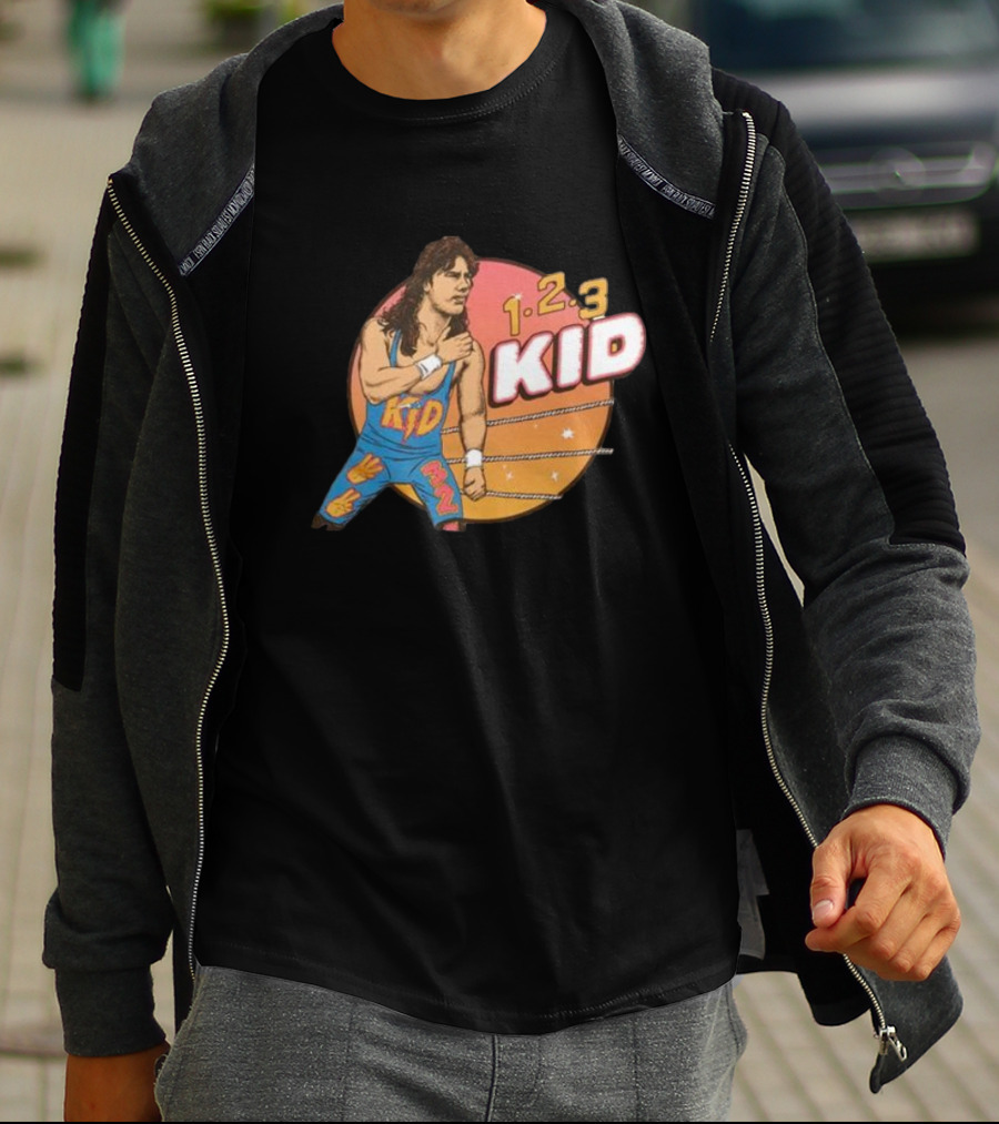 1-2-3 Kid Wrestling Legend Retro Graphics T-Shirt