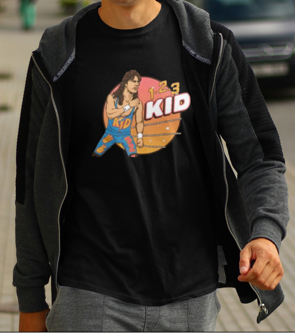 1-2-3 Kid Wrestling Legend Retro Graphics T-Shirt