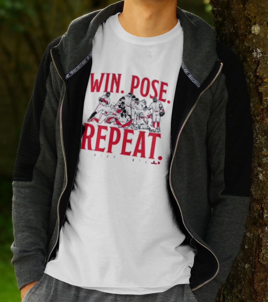 Minnesota Baseball Win Pose Repeat Team T-Shirt