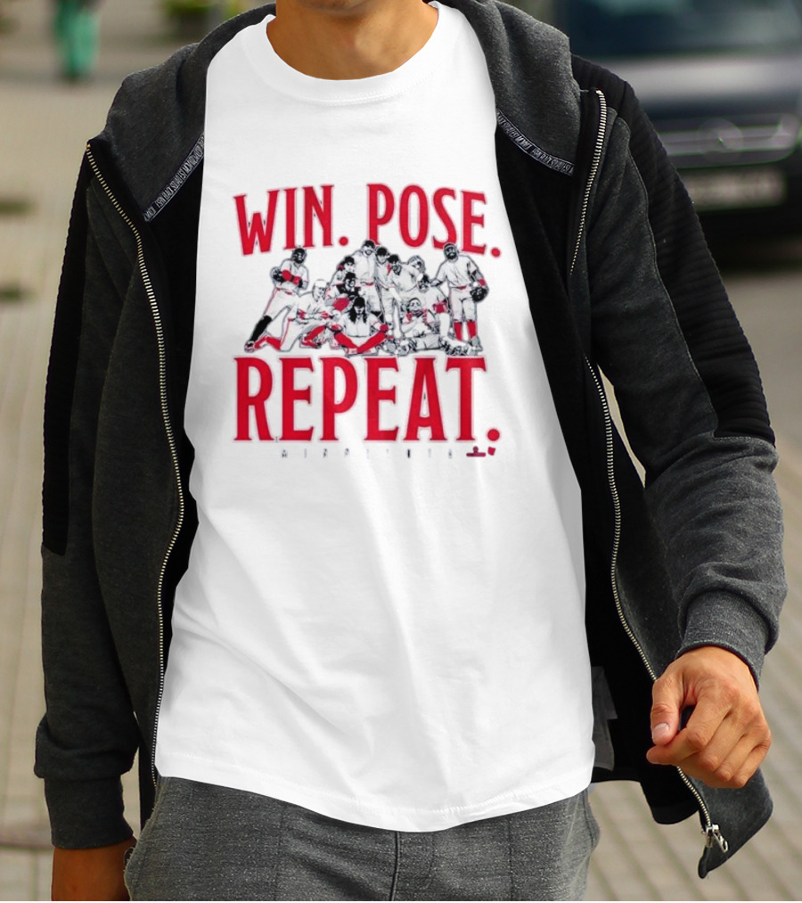 Minnesota Baseball Win Pose Repeat Team T-Shirt