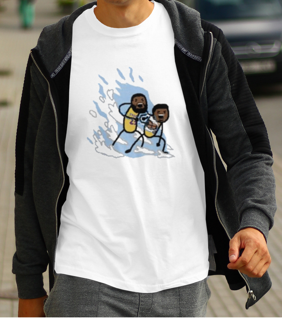 Father And Son Kamehameha Lakers Basketball Fusion T-Shirt