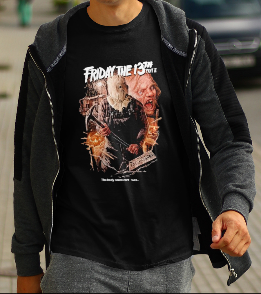 Friday The 13th Part II No Trespassing The Body Count Continues T-Shirt