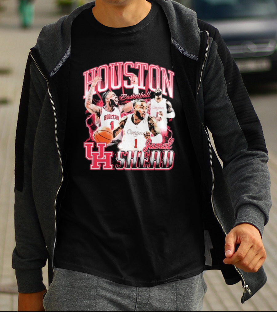 Jamal Shead Houston Cougars Basketball U H T-Shirt