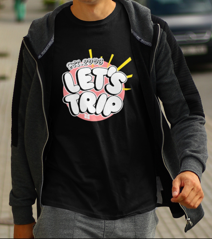Let's Trip Bubble Est 2003 Sunburst T-Shirt