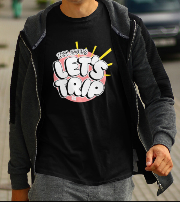 Let's Trip Bubble Est 2003 Sunburst T-Shirt