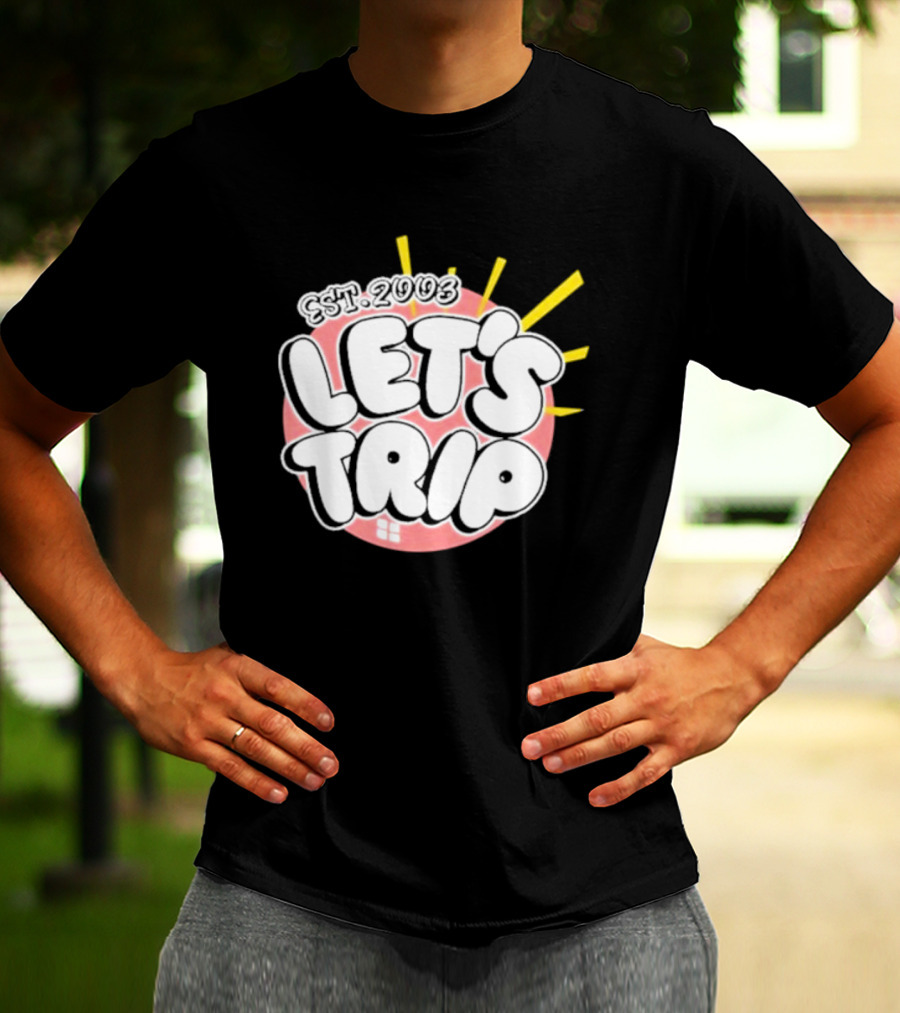 Let's Trip Bubble Est 2003 Sunburst T-Shirt