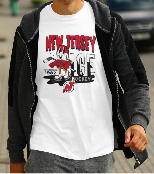 New Jersey Hockey Popsicle Established 1982 Youth Mitchell And Ness T-Shirt