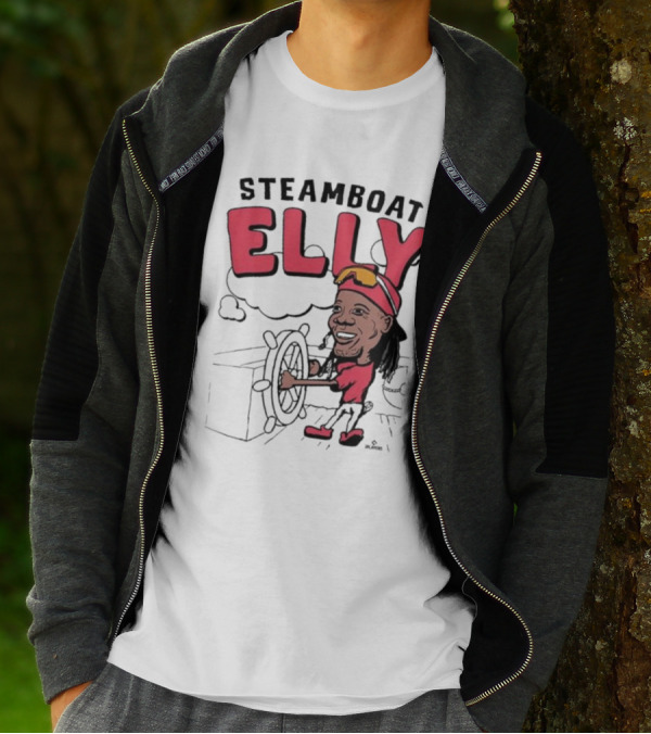 STEAMBOAT ELLY Elly De La Cruz Wheel Turner Cartoon T-Shirt