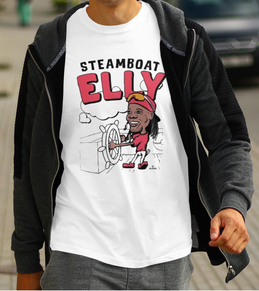 STEAMBOAT ELLY Elly De La Cruz Wheel Turner Cartoon T-Shirt