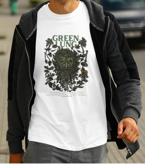 Green Lung Mythical Foliate Face Live At Hellfest T-Shirt