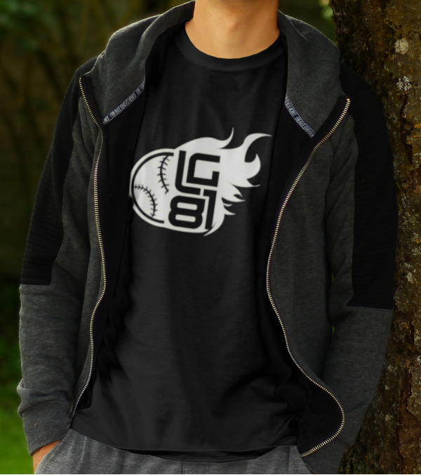 LG 81 Baseball Flames T-Shirt
