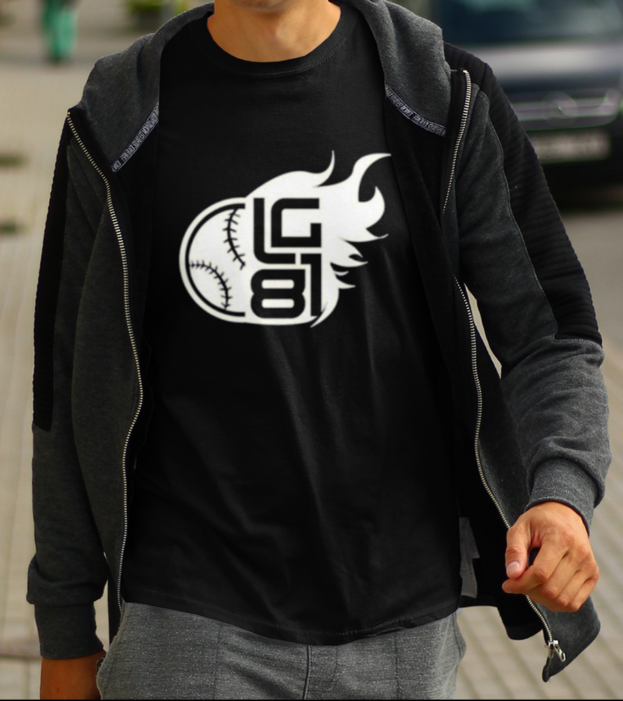 LG 81 Baseball Flames T-Shirt