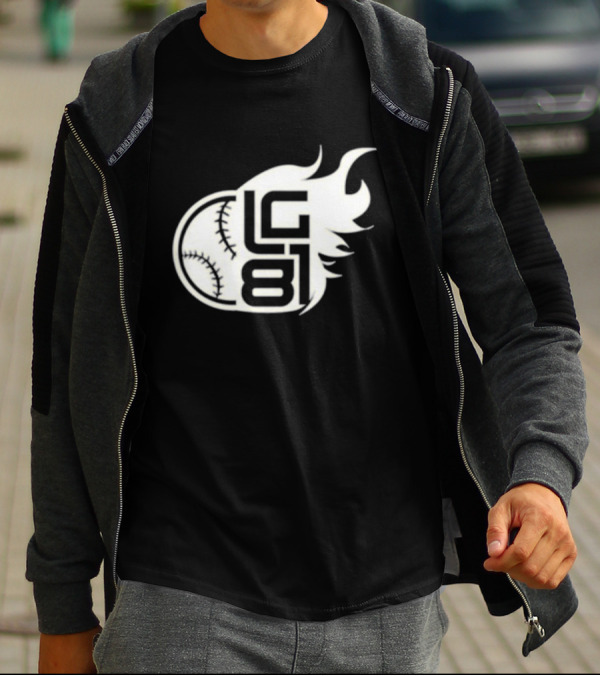 LG 81 Baseball Flames T-Shirt