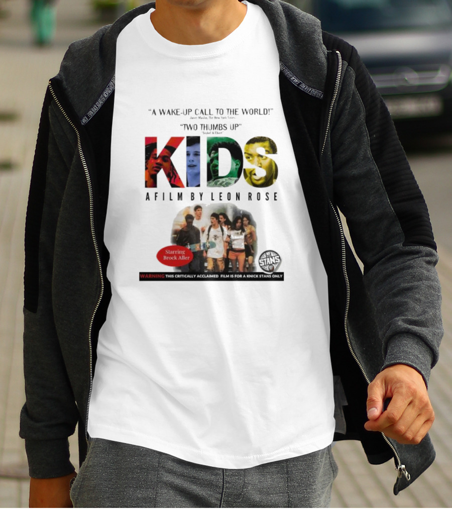 A Wake-up Call To The World Two Thumbs Up Kids A Film By Leon Rose Starring Brock Aller T-Shirt