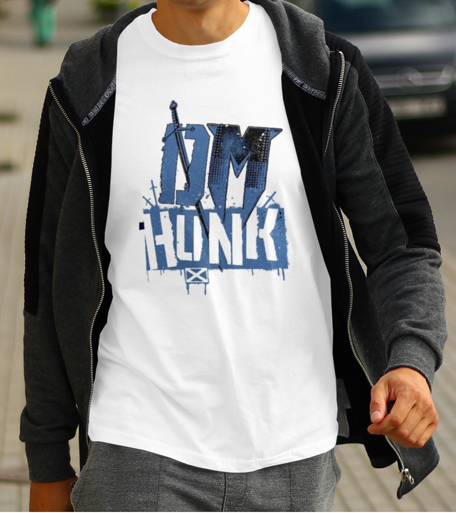 Drew Mcintyre DM Hunk Crossed Swords Ringer T-Shirt