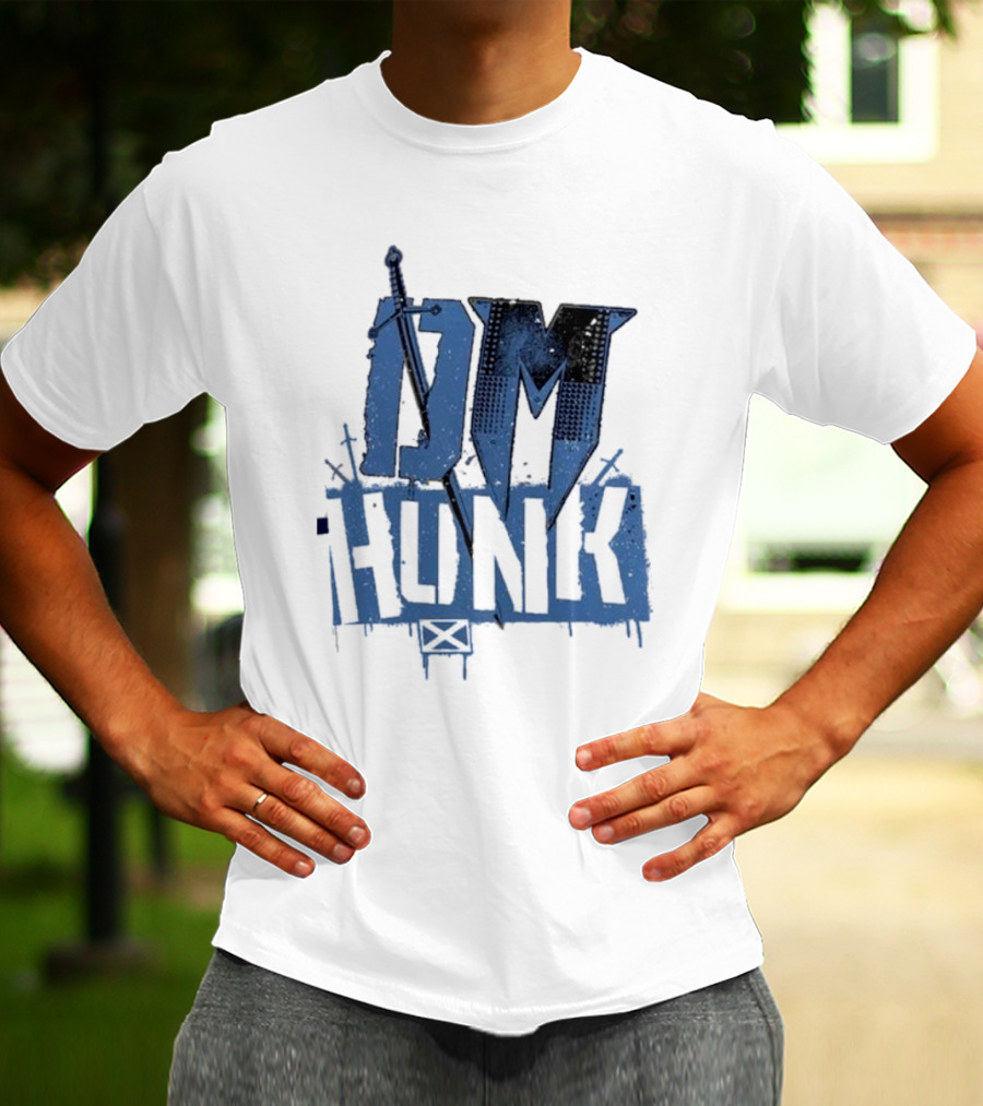 Drew Mcintyre DM Hunk Crossed Swords Ringer T-Shirt