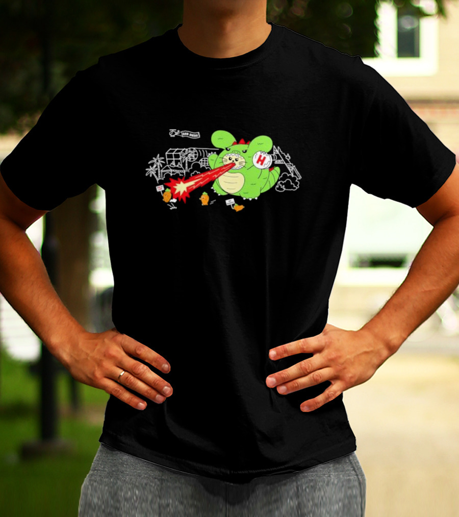 Fatrabbitfarm San Diego Monster End Of The Line No Running T-Shirt