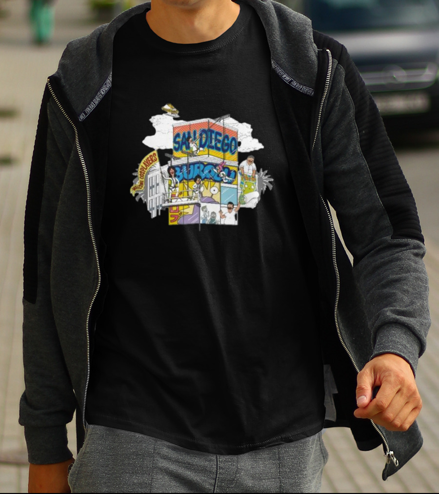 San Diego Skyscraper Happy Hour Crew T-Shirt