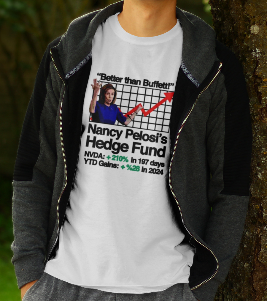 Better Than Buffett Nancy Pelosi's Hedge Fund NVDA Gains 210 Percent YTD T-Shirt