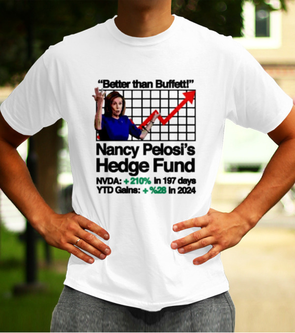 Better Than Buffett Nancy Pelosi's Hedge Fund NVDA Gains 210 Percent YTD T-Shirt