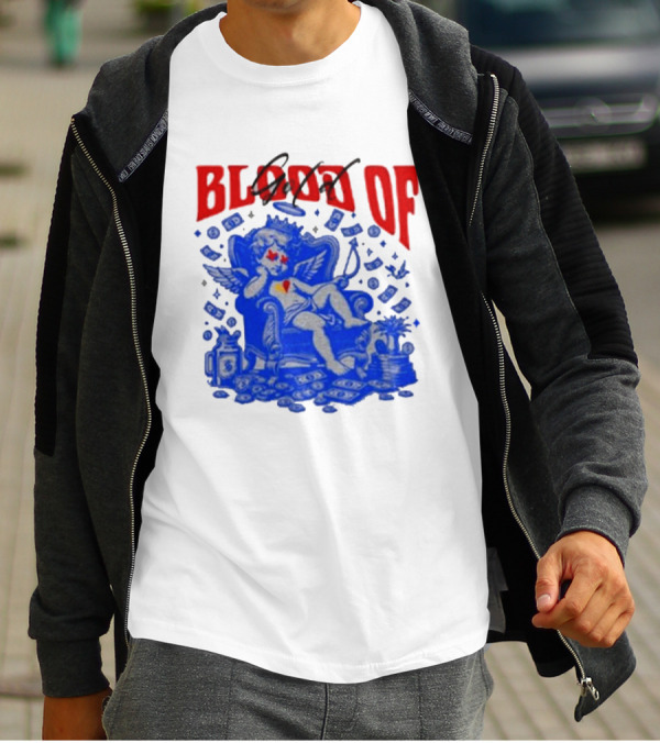 Blood Of Gold Angel On Throne Surrounded By Money T-Shirt